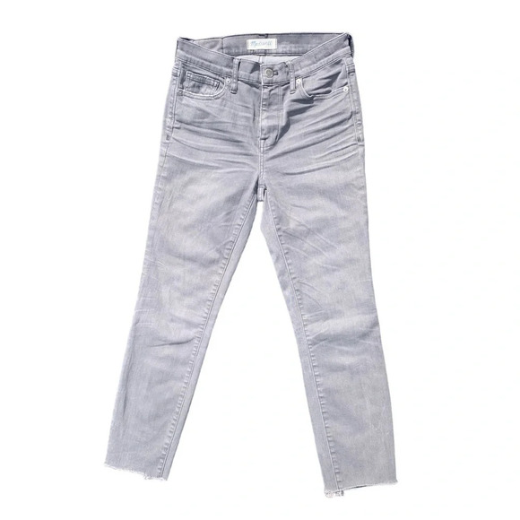 Madewell High Rise Skinny Jeans in Gray Dusty Wash Women’s Size 26 - Picture 2 of 11